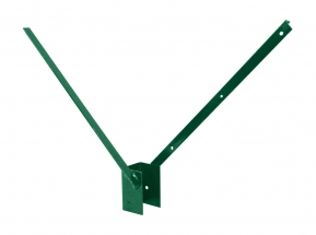 Bavolet na štvorhranný stĺpik 60 × 40 mm, oboustranný - poplastovaný (Zn + PVC)