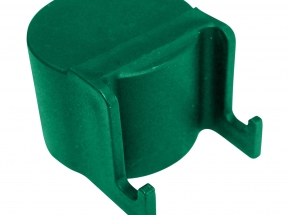 čiapočka stĺpika priemer 48 mm s háčikmi na čele, zelená
