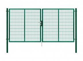 dvojkrídlová brána PILOFOR® SUPER poplastovaná (Zn + PVC) - rozmer 4110 × 1780 mm