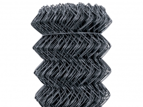 Štvorhranné pletivo poplastované IDEAL Zn+PVC (bez napínacieho drôtu) - výška 125 cm, antracit