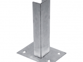 Zn platňa pre montáž stĺpikov na betónový základ - pre stĺpiky - profilu 60 × 60 mm