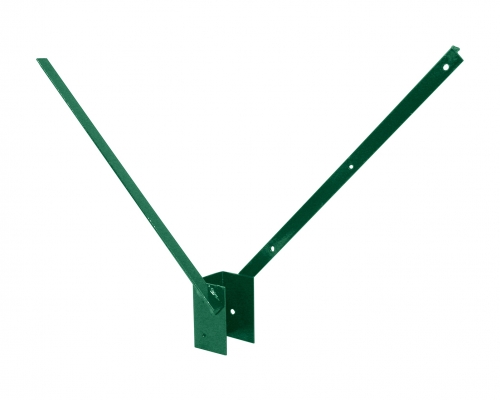 Bavolet na štvorhranný stĺpik 60 × 40 mm, oboustranný - poplastovaný (Zn + PVC)