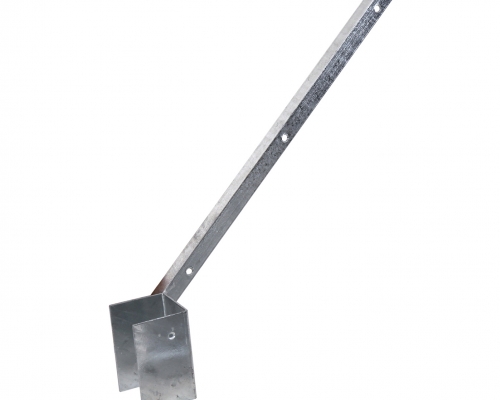 Bavolet na štvrohranný stĺpik 60 × 60 mm, jednostranný, vnútorné - pozinkovaný (Zn)