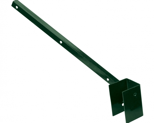 Bavolet na štvrohranný stĺpik 60 × 60 mm, jednostranný, vonkajšie - poplastovaný (Zn + PVC)