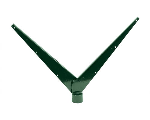 Bavolet pre stĺpiky o priemeru 48 mm, oboustranný - poplastovaný (Zn + PVC)