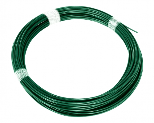Napínacie drôt poplastovaný (Zn + PVC) - zelený, dĺžka 52 m