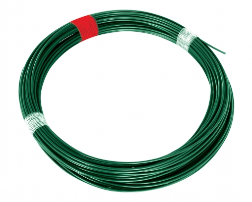 Napínacie drôt poplastovaný (Zn + PVC) - zelený, dĺžka 66 m