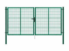 Dvojkrídlová brána PILOFOR® poplastovaná (Zn + PVC) - rozmer 4118 × 2045 mm