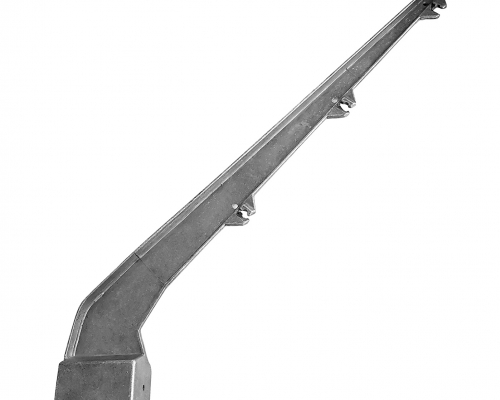 Bavolet hliníkový na stĺpik 60 × 40 mm,  jednostranný