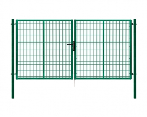 Dvojkrídlová brána PILOFOR® poplastovaná (Zn + PVC) - rozmer 4118 × 2045 mm